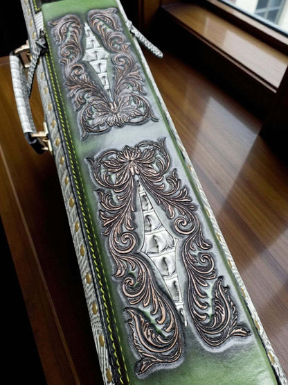 Vicri Crocodile Leather Cue Case