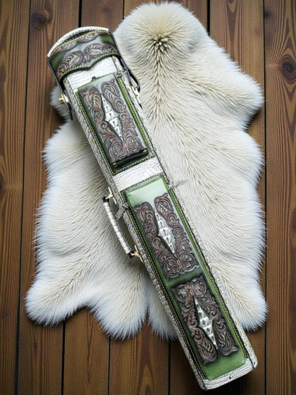 Vicri Crocodile Leather Cue Case