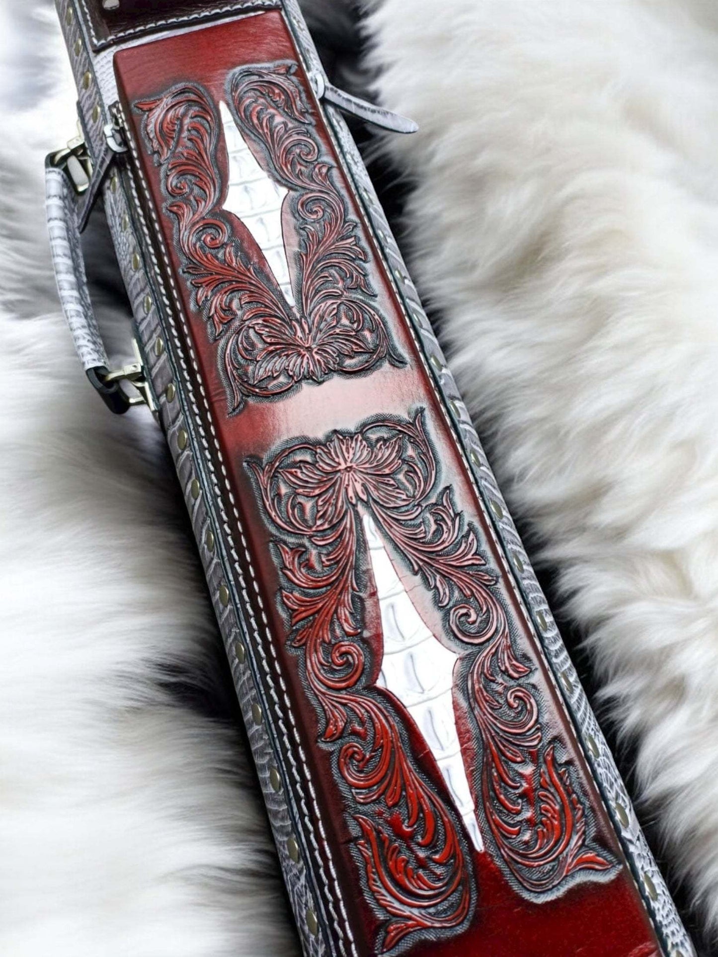 Vicri Crocodile Leather Cue Case