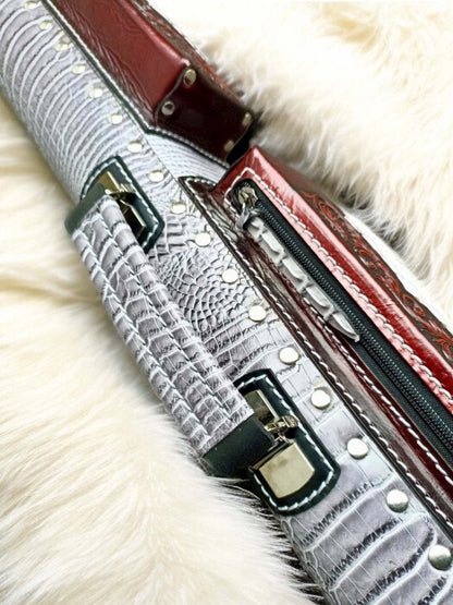 Vicri Crocodile Leather Cue Case