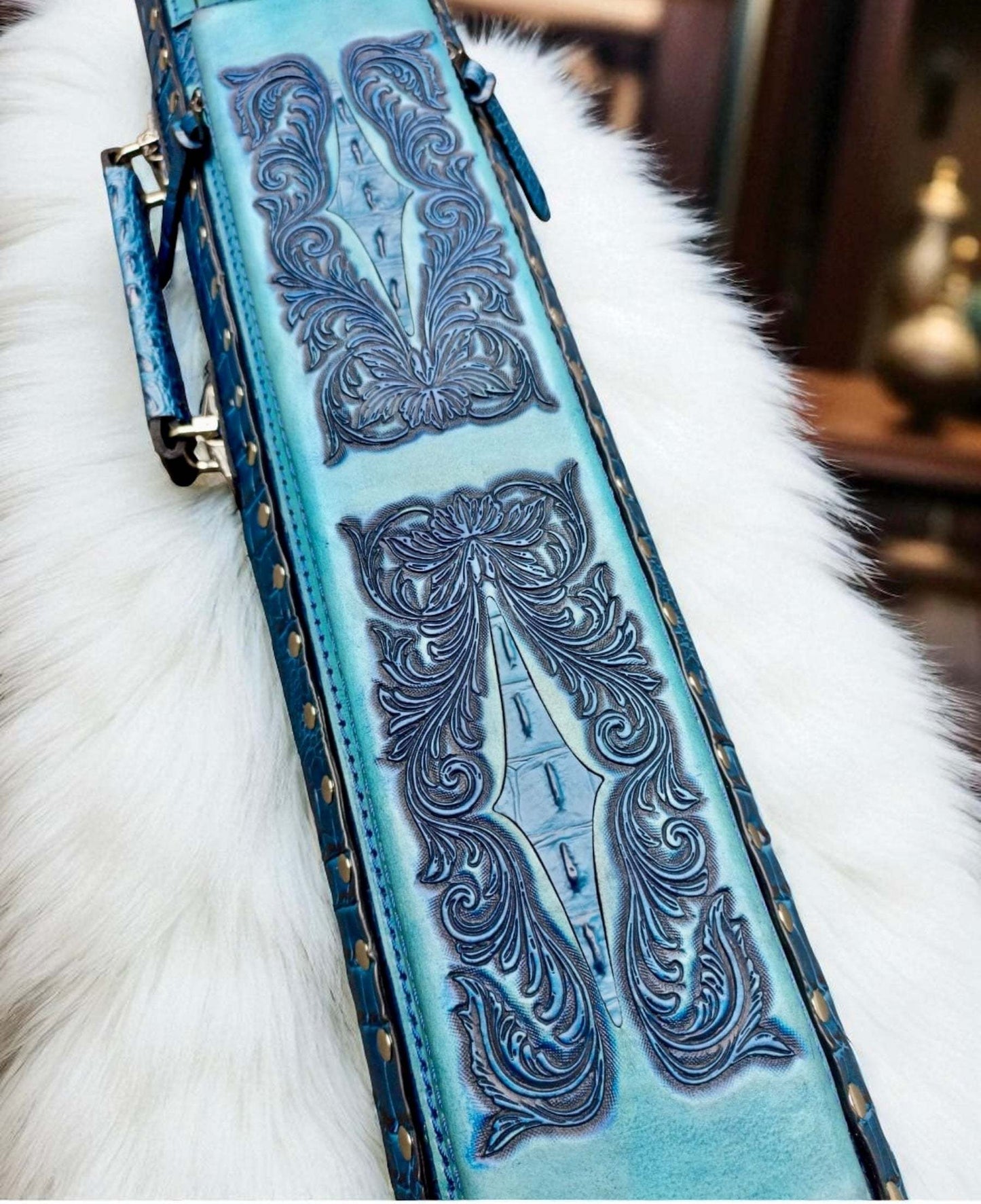 Vicri Crocodile Leather Cue Case