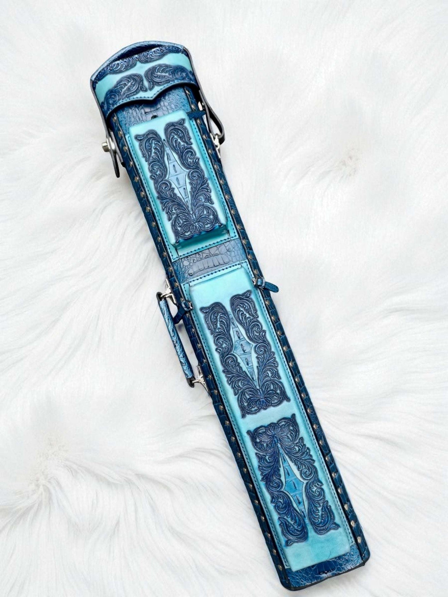 Vicri Crocodile Leather Cue Case